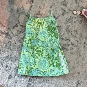 Lilly Pulitzer Green and Blue Kids Casual Dress
